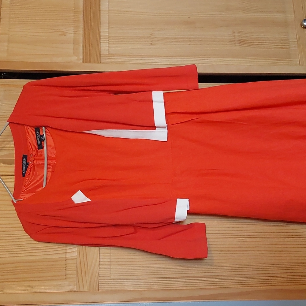 Red/orange dress. Chadwicks Size 8 Tall